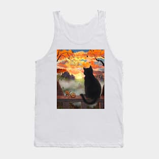 Sunset Cat Tank Top